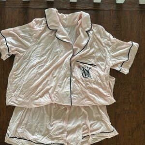 Victoria’s Secret short sleeve pajama set, never worn extra small